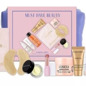 Must Have Beauty 8-Pc Skincare & Makeup Set w/ Bag NIB